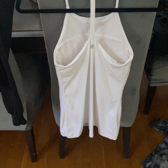Lululemon white Tank with inserts - Picture 3 of 5